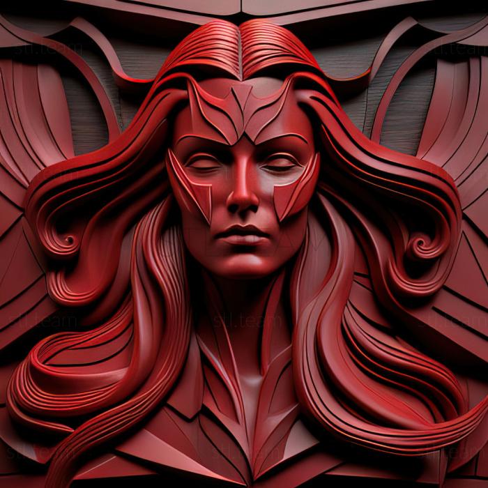 3D модель Ул Алая Ведьма Вселенная Marvel (STL)